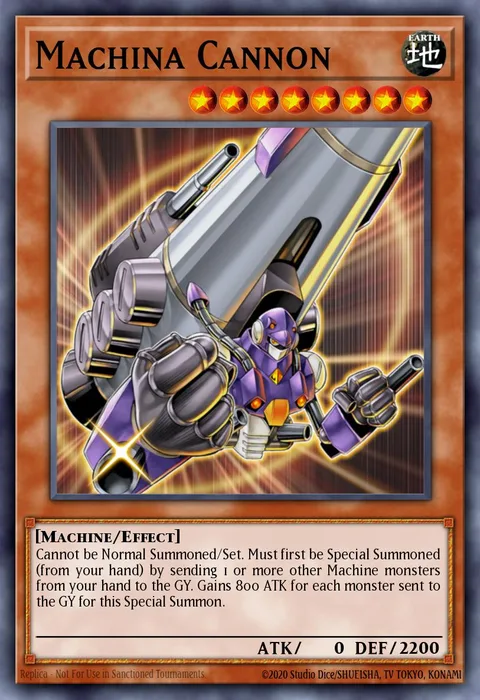 Machina Cannon trading card