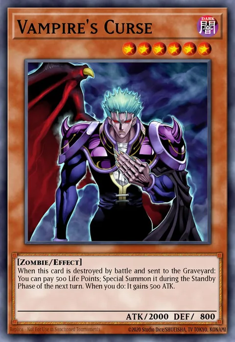 Vampire's Curse trading card