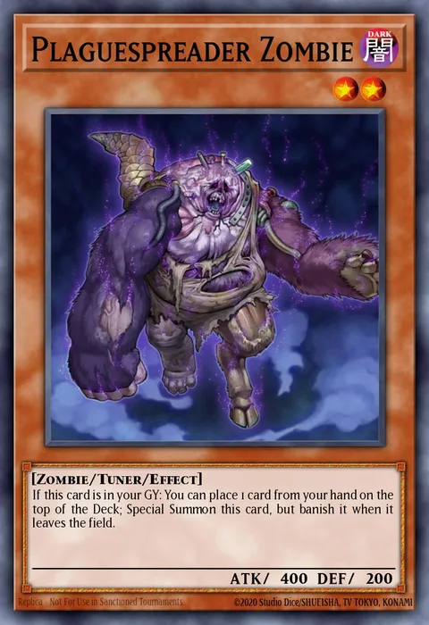 Plaguespreader Zombie trading card