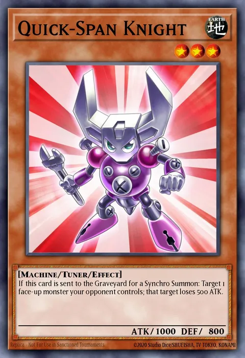 Quick-Span Knight trading card
