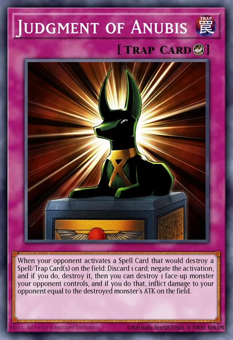 Judgment of Anubis trading card
