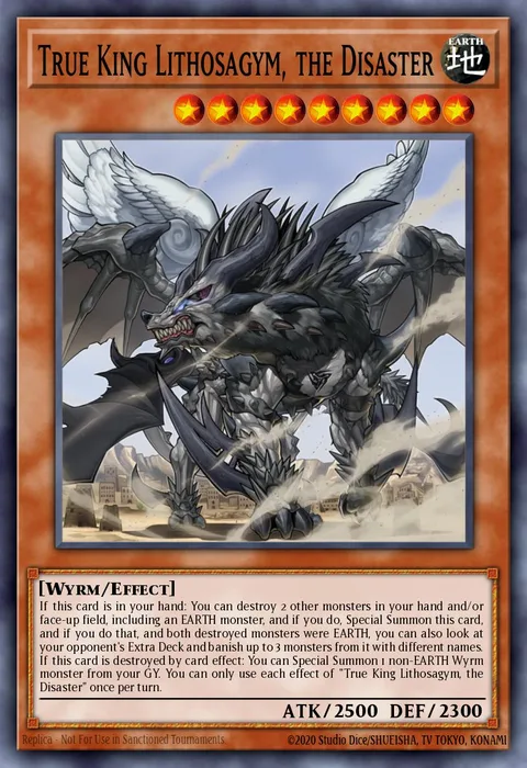 True King Lithosagym, the Disaster trading card