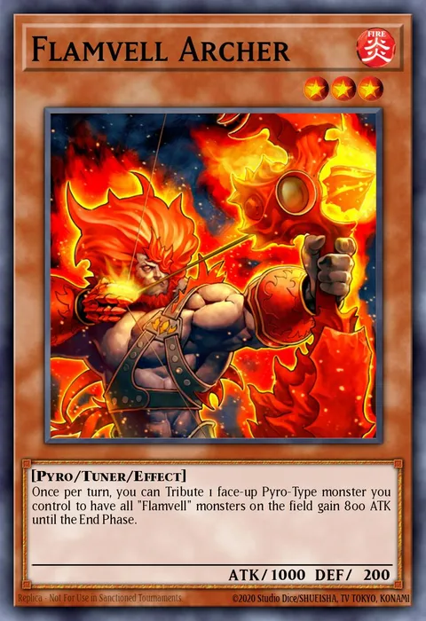 Flamvell Archer trading card