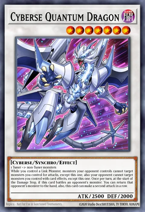 Cyberse Quantum Dragon trading card