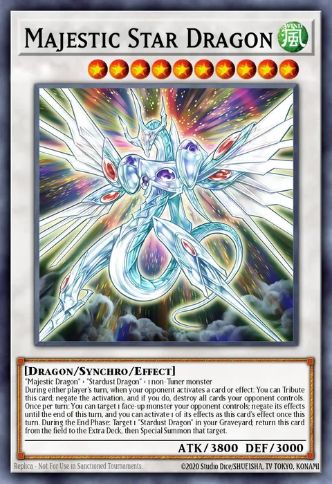 Majestic Star Dragon trading card