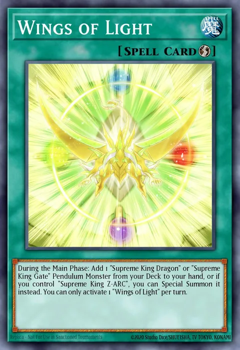 Wings of Light trading card