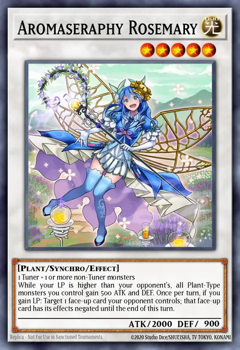Aromaseraphy Rosemary trading card
