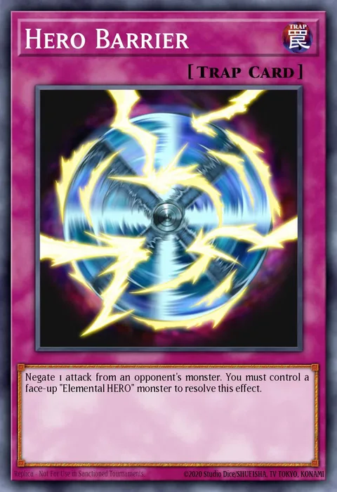 Hero Barrier trading card
