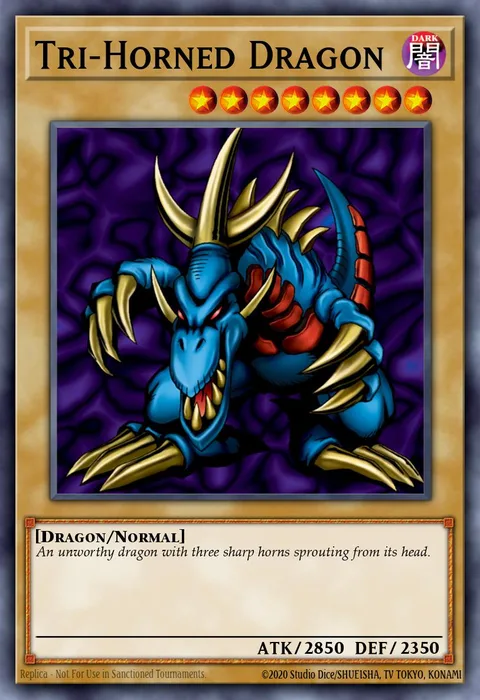 Tri-Horned Dragon trading card