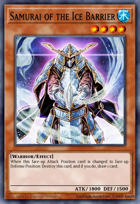 Samurai of the Ice Barrier trading card