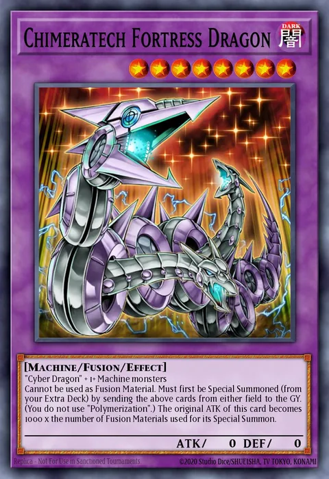 Chimeratech Fortress Dragon trading card