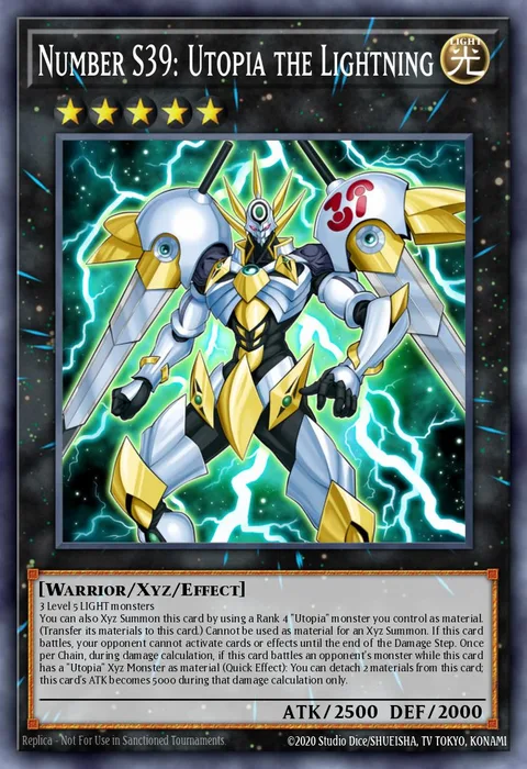 Number S39: Utopia the Lightning trading card