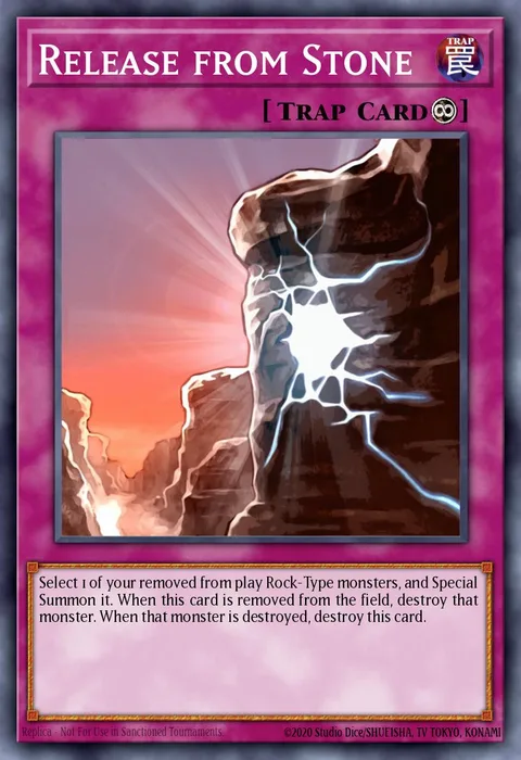 Release from Stone trading card