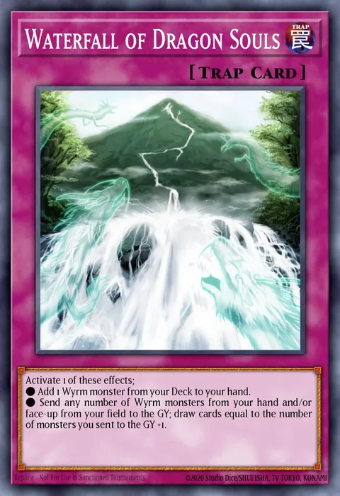 Waterfall of Dragon Souls trading card