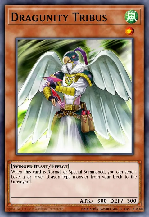 Dragunity Tribus trading card