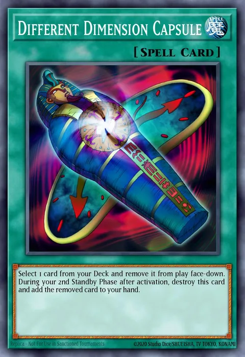 Different Dimension Capsule trading card