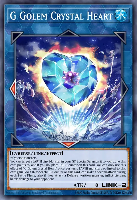 G Golem Crystal Heart trading card