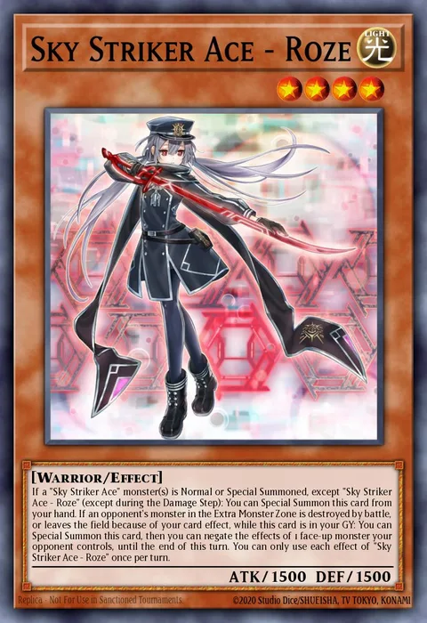 Sky Striker Ace - Roze trading card
