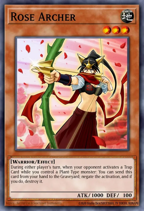 Rose Archer trading card