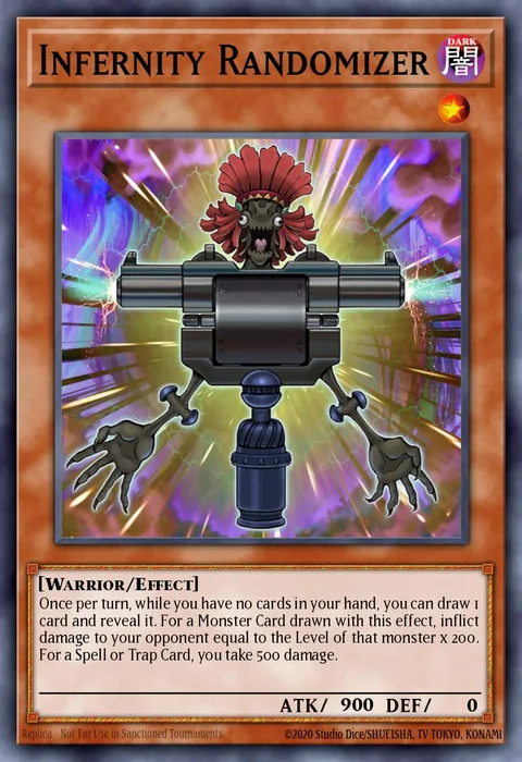 Infernity Randomizer trading card