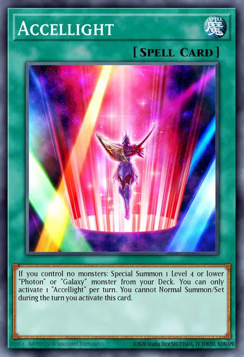 Accellight trading card