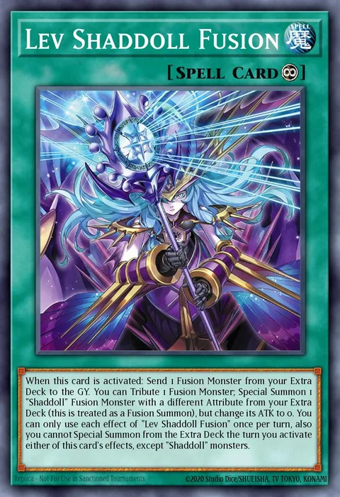Lev Shaddoll Fusion trading card