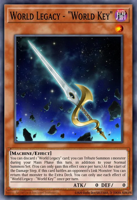 World Legacy - "World Key" trading card