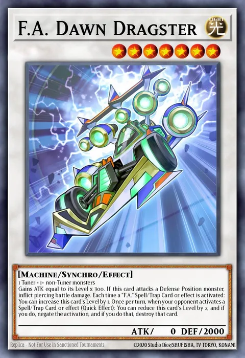 F.A. Dawn Dragster trading card