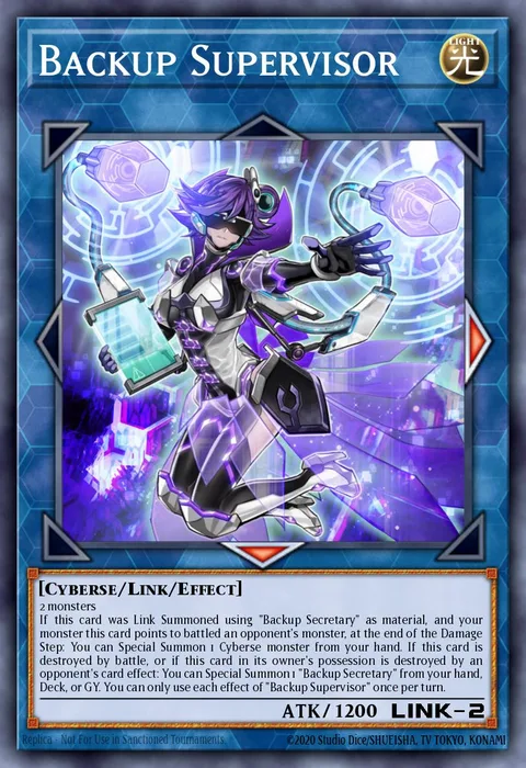 Backup Supervisor trading card