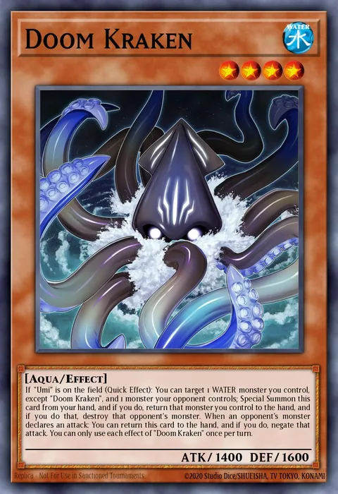 Doom Kraken trading card