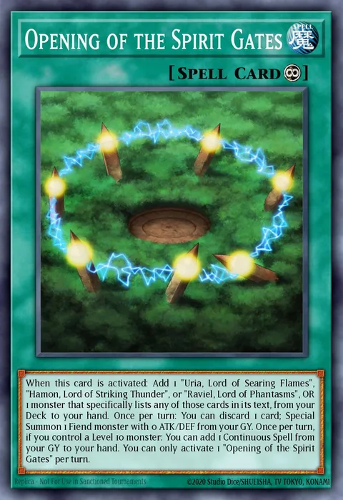 Opening of the Spirit Gates trading card