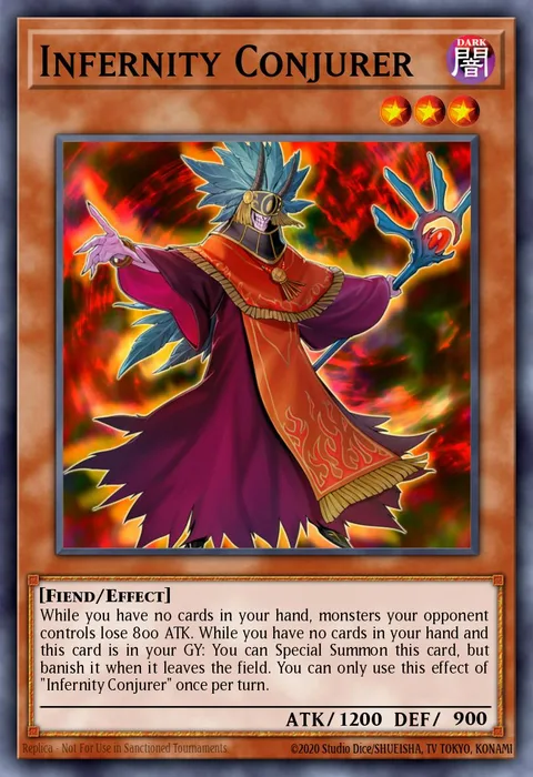 Infernity Conjurer trading card