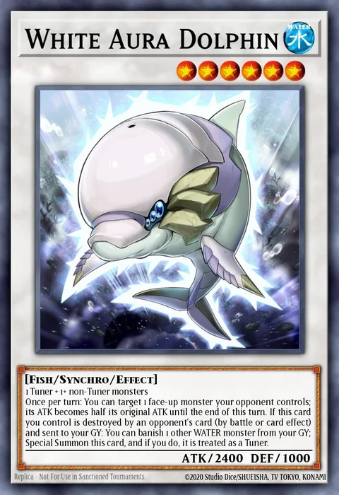 White Aura Dolphin trading card