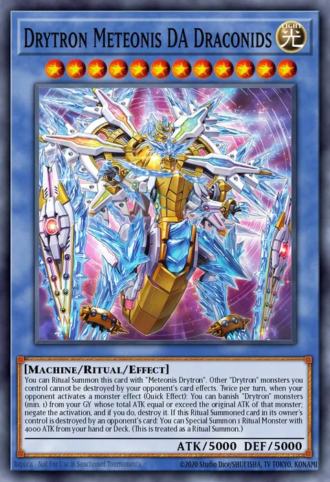 Drytron Meteonis DA Draconids trading card