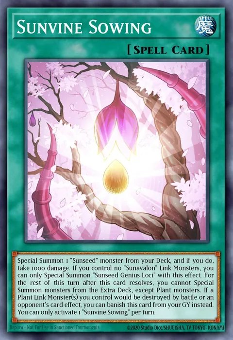 Sunvine Sowing trading card