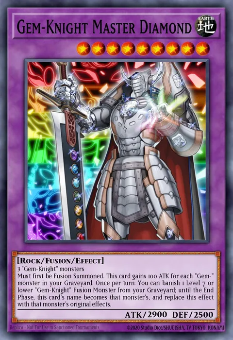 Gem-Knight Master Diamond trading card