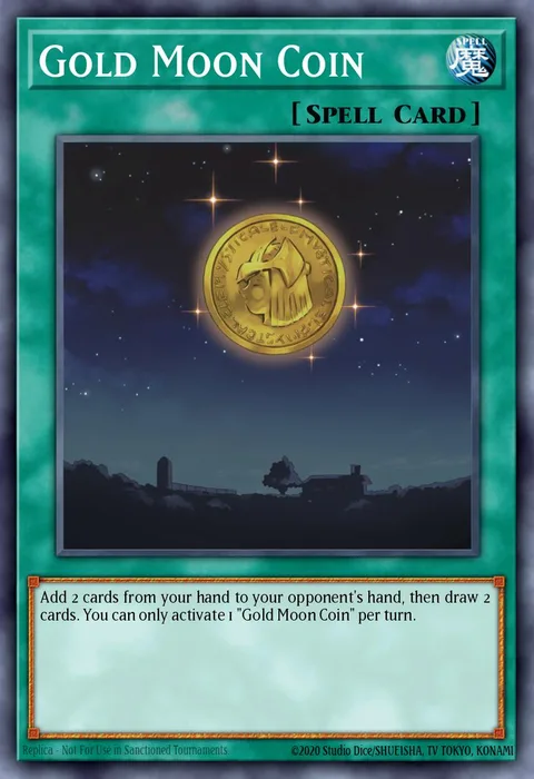 Gold Moon Coin trading card
