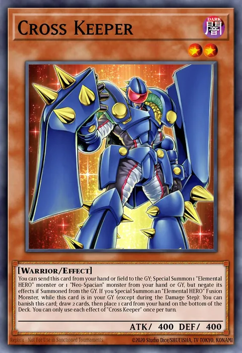 Cross Keeper trading card