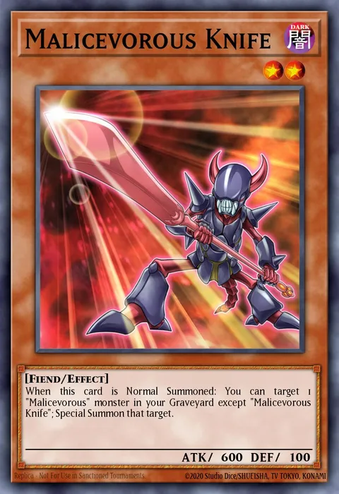 Malicevorous Knife trading card