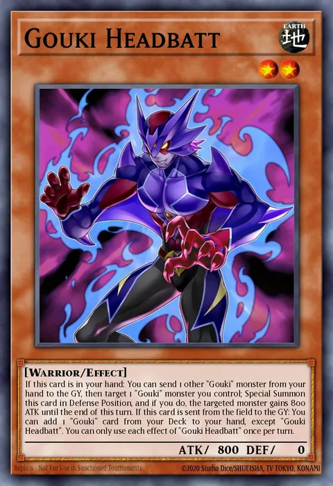 Gouki Headbatt trading card