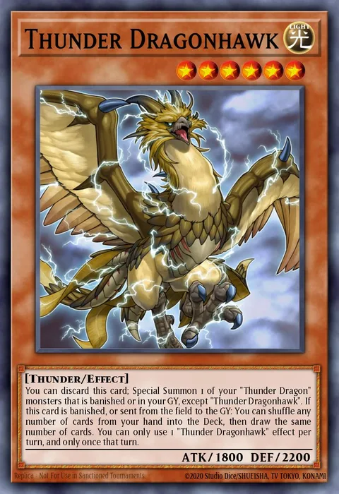Thunder Dragonhawk trading card