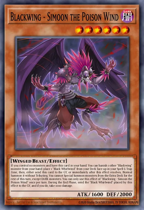 Blackwing - Simoon the Poison Wind trading card