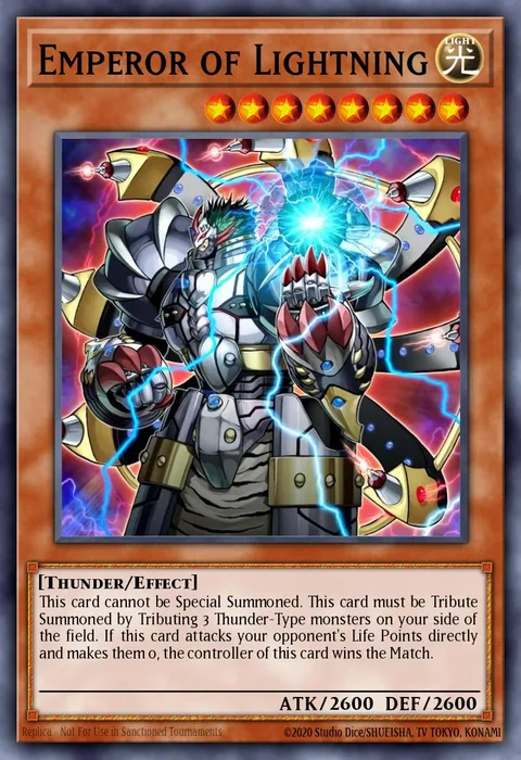 Emperor of Lightning trading card