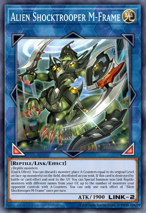 Alien Shocktrooper M-Frame trading card