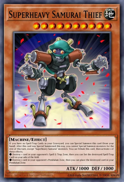Superheavy Samurai Thief trading card