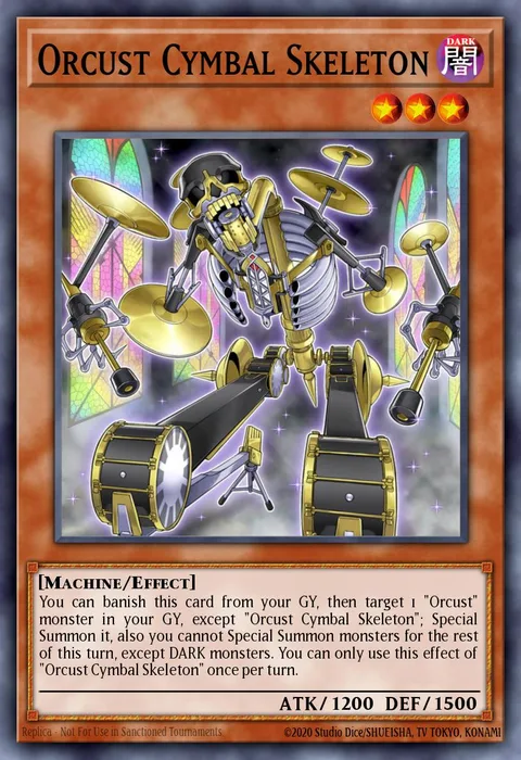 Orcust Cymbal Skeleton trading card