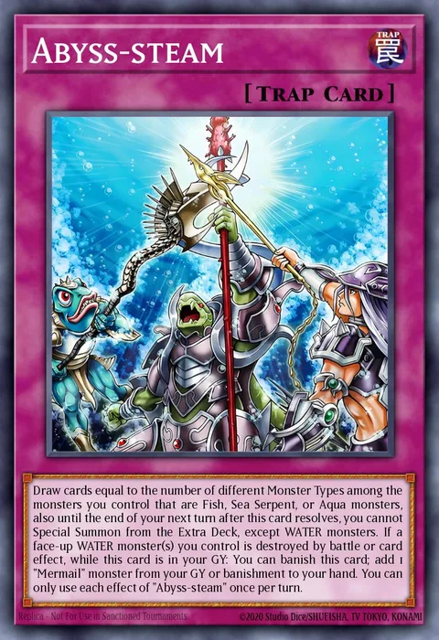 Abyss-steam trading card