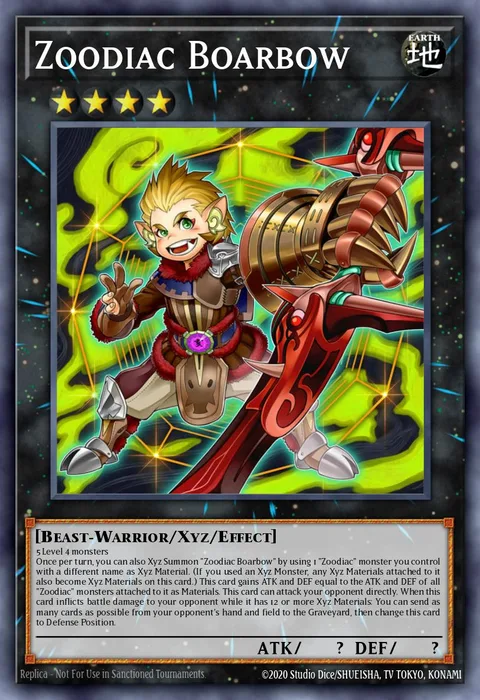 Zoodiac Boarbow trading card