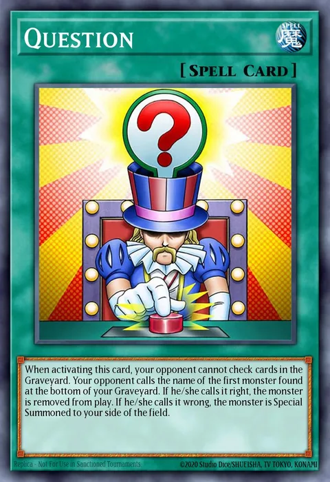 Question trading card