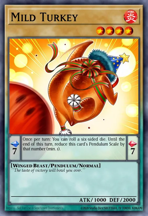 Mild Turkey trading card